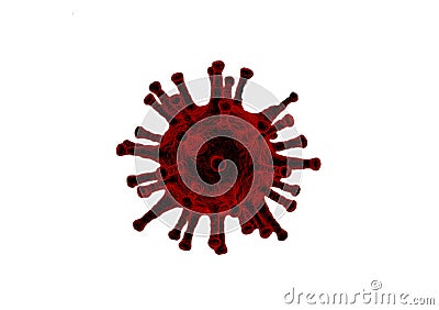 Corona Virus image on white background Stock Photo