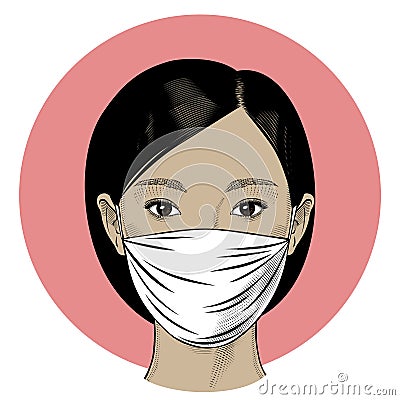 Corona virus quarantine. Vector Illustration