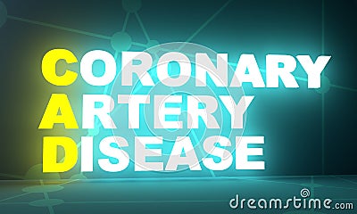 Coronary artery disease Stock Photo