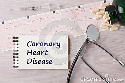 Coronary Heart Disease Concept Stock Photo