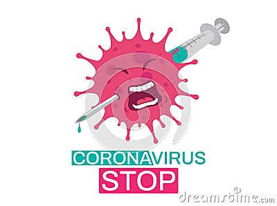 Coronavirus background poster Vector Illustration