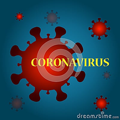 Coronavirus background Vector Illustration