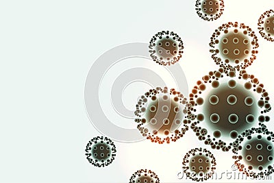Coronavirus covid-19 disease spreading infection background design Vector Illustration