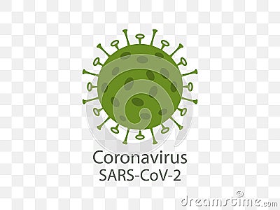Coronavirus, COVID-19 icon. Vector illustration, flat design Cartoon Illustration