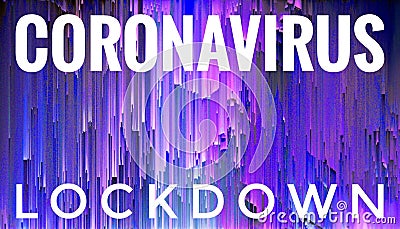 Coronavirus Covid-19 Lock Down Header Background Stock Photo
