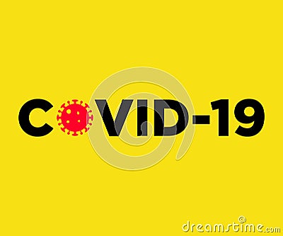 Stop Coronavirus or covid-19 sign, danger of infection sign Vector Illustration