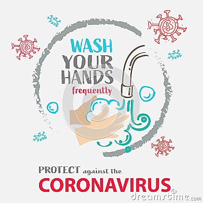 Coronavirus COVID -19 Vector Illustration