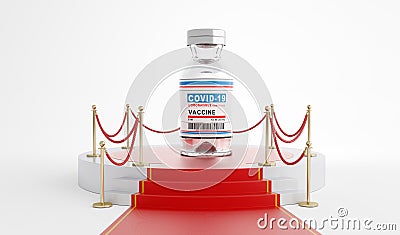 Coronavirus Covid-19 vaccine. Covid19 end of pandemic Stock Photo