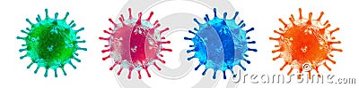 Coronavirus Covid-19 virus isolated Concept image Stock Photo