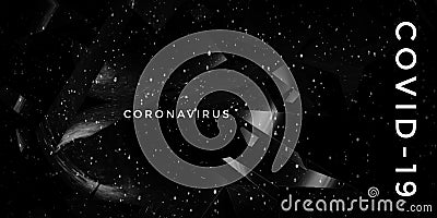 Coronavirus Covid-19 Web Page Header Stock Photo