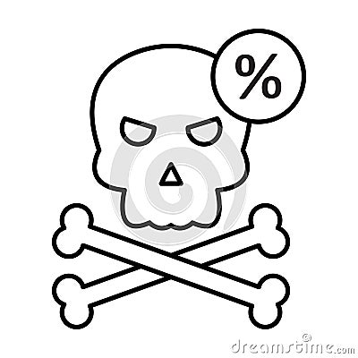 Coronavirus dangers Line Style vector icon which can easily modify or edit Vector Illustration