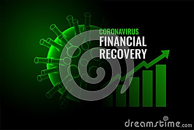 Coronavirus economic recovery after the disease cure Vector Illustration