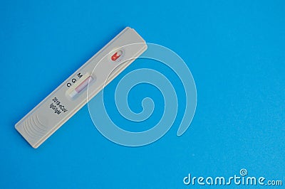 Coronavirus epidemic and Covid-19 concept with doctor holding immunoglobulin antibody blood test with control line, IgG and IgM Stock Photo