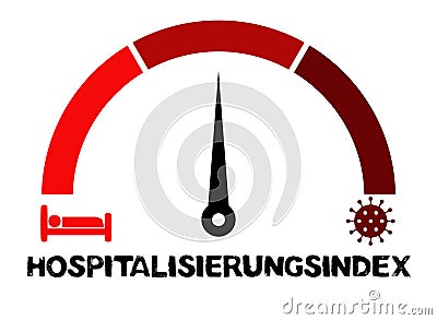 Coronavirus Hospitality rate medium german Stock Photo