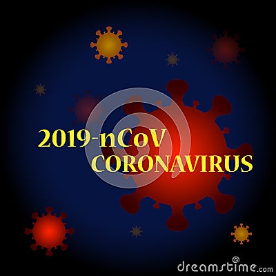 Coronavirus 2019-ncov background Vector Illustration