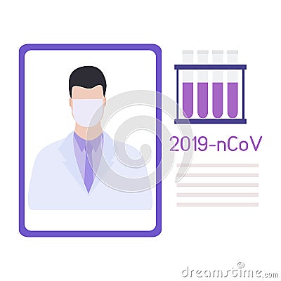 Coronavirus nCoV People Doctor Medicine Pharmacy Vector Illustration