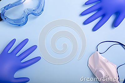 Coronavirus personal protective equipment PPE concept. Stock Photo