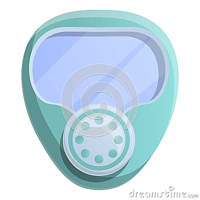 Coronavirus protect mask icon, cartoon style Vector Illustration