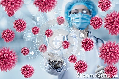 Coronavirus protection concepts Stock Photo