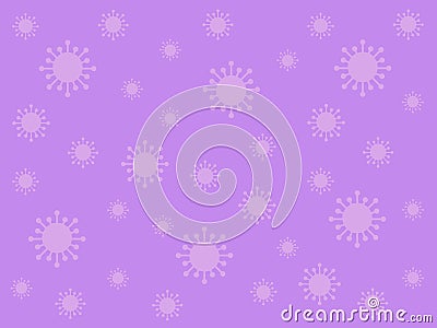 Coronavirus Purple Background Stock Photo