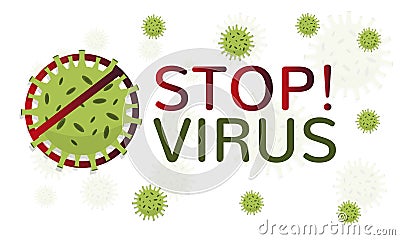 Coronavirus stop and prevention poster Vector Illustration
