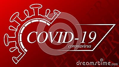 Start of a third wave of Covid-19. Alert coronavirus infection. Concept of coronavirus quarantine. Vector Illustration