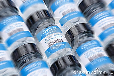 Coronavirus Vaccine bottle Corona Virus COVID-19 Covid vaccines Stock Photo