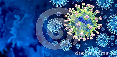 Coronavirus Variant Mutation Stock Photo