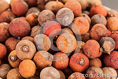 Corozo tropical fruit - Bactris guineensis Stock Photo