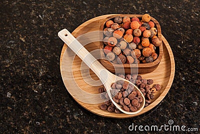 Corozo tropical fruit - Bactris guineensis Stock Photo