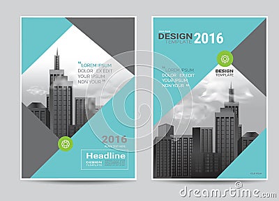 Corporate brochure flyer design layout template in A4 size Vector Illustration