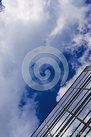 Corporate building rising to the sky Stock Photo