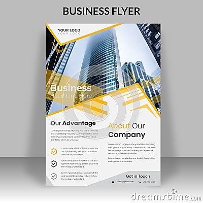 Corporate Business abstract vector template flyer Vector Illustration