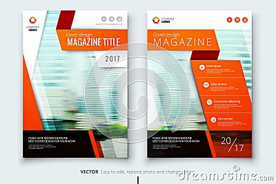 Corporate business annual report cover, brochure or flyer design. Leaflet presentation. Catalog with Abstract geometric Vector Illustration