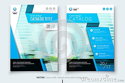 Corporate business annual report cover, brochure or flyer design. Leaflet presentation. Catalog with Abstract geometric Vector Illustration