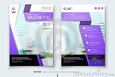 Corporate business annual report cover, brochure or flyer design. Leaflet presentation. Catalog with Abstract geometric Vector Illustration