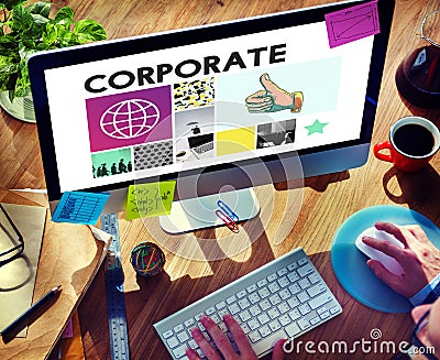 Corporate Business Organization Company Concept Stock Photo