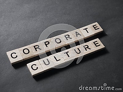 Corporate Culture, Motivational Business Words Quotes Concept Stock Photo