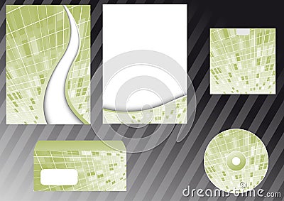 Corporate design elements templates Vector Illustration