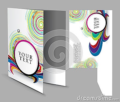 Corporate folder Vector Illustration