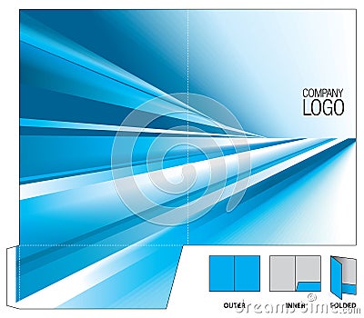 Corporate folder Vector Illustration