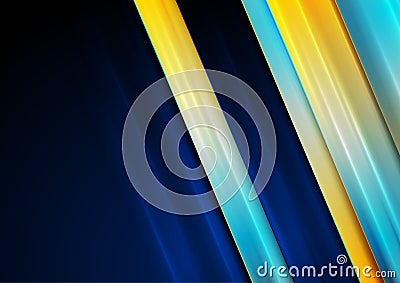 Corporate geometric smooth stripes abstract background Vector Illustration
