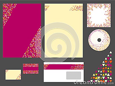 Corporate identity (business stationery) Vector Illustration