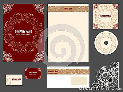 Corporate identity (business stationery) Vector Illustration