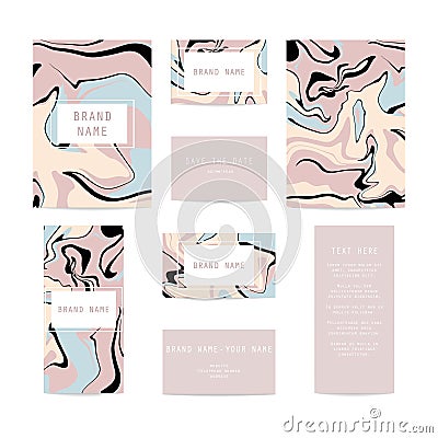 Corporate identity kit. Abstract background with stationary Vector Illustration