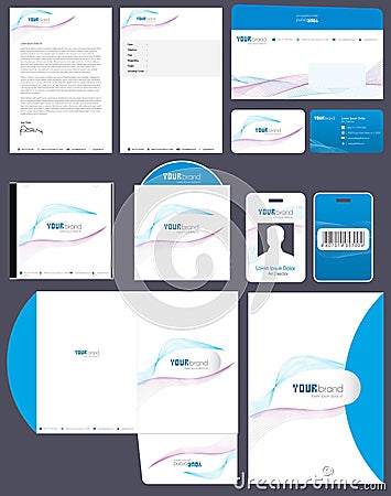 Corporate identity Pack Vector Illustration