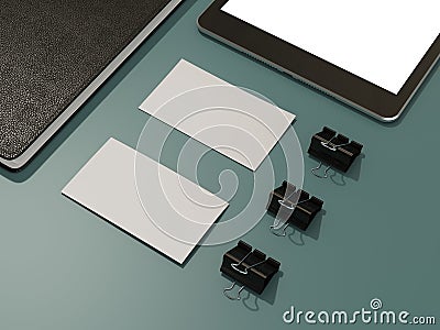 Corporate identity template design stationery Stock Photo