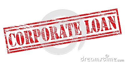 Corporate loan red stamp Stock Photo