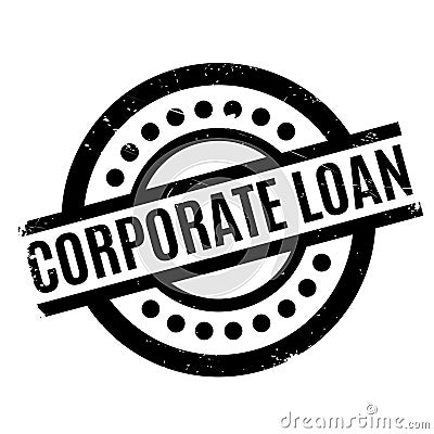 Corporate Loan rubber stamp Vector Illustration