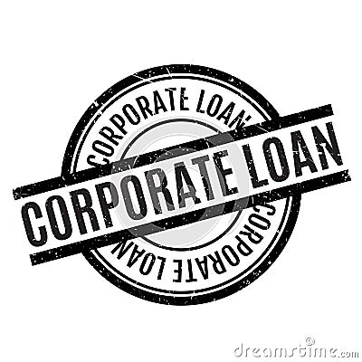 Corporate Loan rubber stamp Vector Illustration